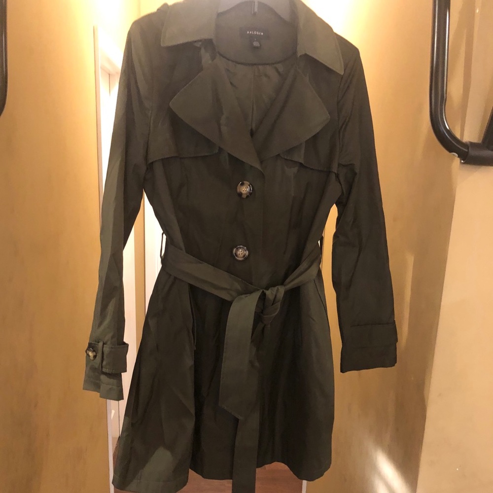 Hooded trench coat